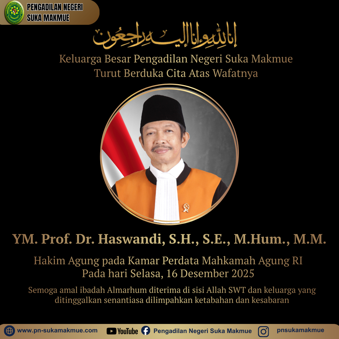 Kabar Duka Cita atas Wafatnya YM. Prof. Dr. Haswandi, S.H., S.E., M.Hum., M.M.