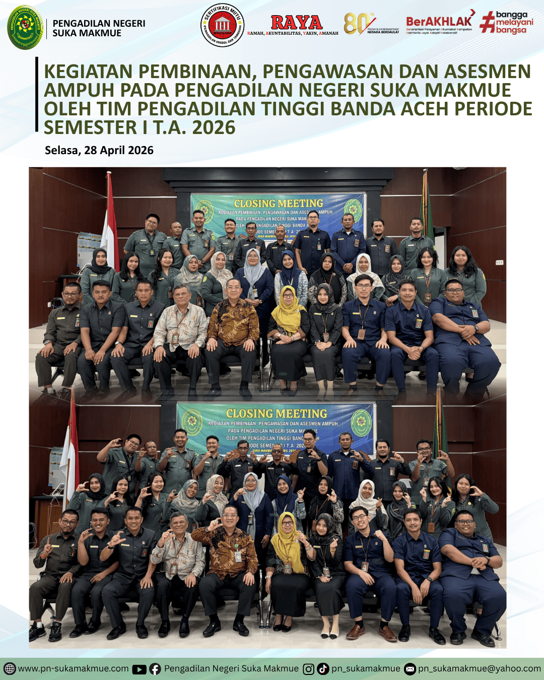  Pembinaan, Pengawasan, dan Asesmen AMPUH Semester I Tahun Anggaran 2026