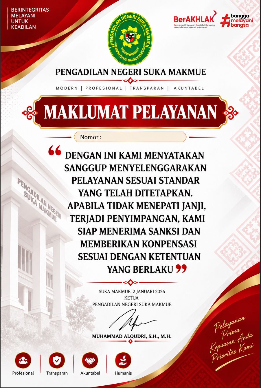 Maklumat Pelayanan